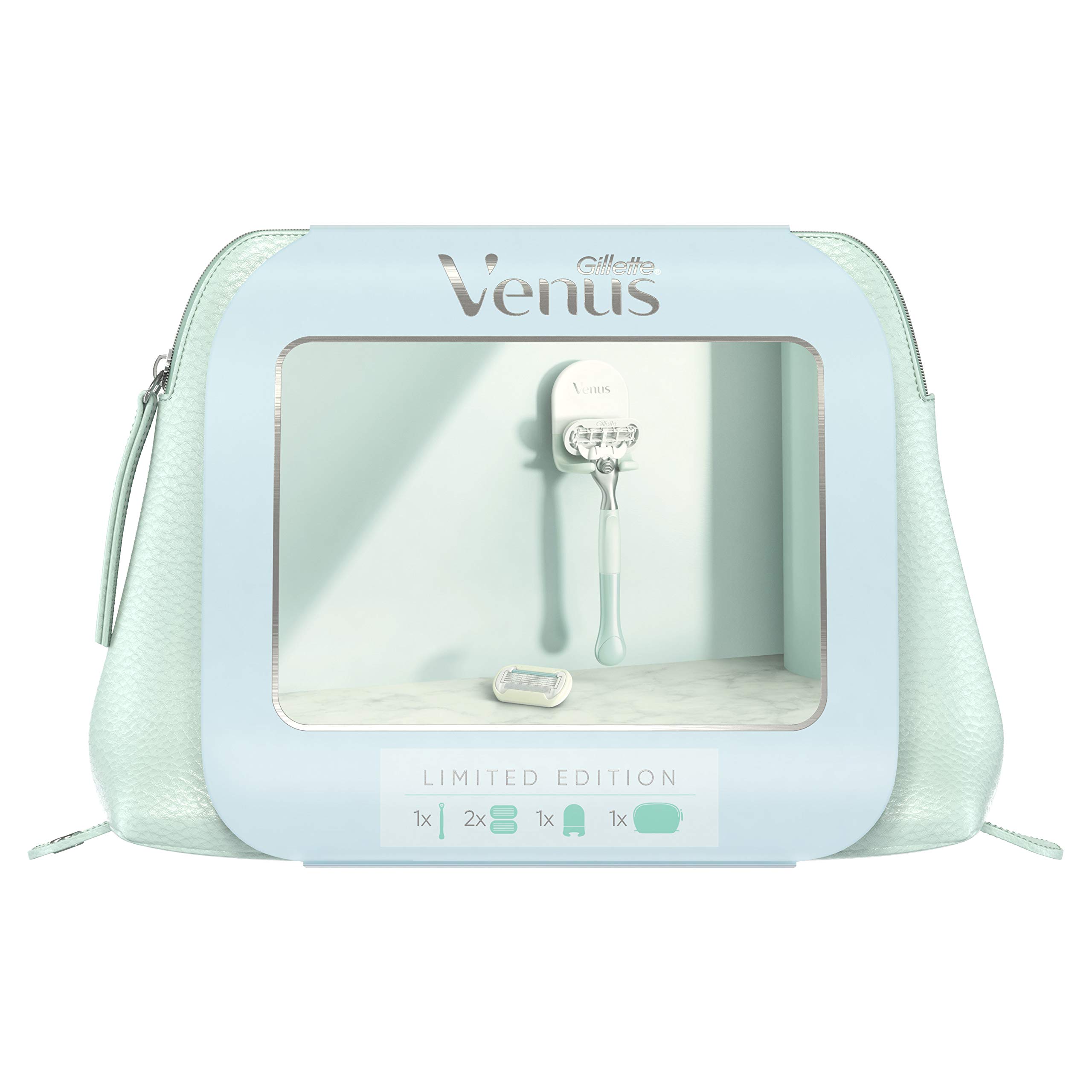 Gillette Venus Edition Limit Extra Smooth Sensitive Razor + Blade + Shower Holder + Beauty Kit