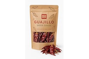 RICO RICO Dried Guajillo Chile Peppers 4 Oz - Premium Natural Mexican Chili for Mole, Tamales, Salsa & More - Mild to Medium Heat, Resealable Bag