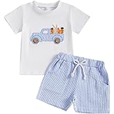 BemeyourBBs Toddler Baby Boy Summer Clothes Funny Letter T Shirt Elastic Waist Pockets Shorts Set 2 Piece Outfit