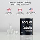 Hemway Clear Gloss Lacquer 1L Multi-Surface Varnish Wood Furniture Interior view 8