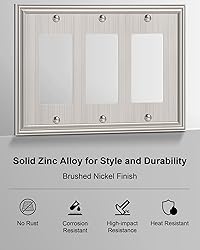 TREEWELL 2-Pack Decorative Tripple Decorator Outlet