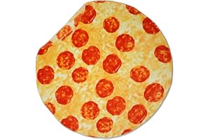 Excervent Sausage Pizza Blanket for Adults and Kids, 290 GSM Double Sided Funny Realistic Food Blanket, Novelty Super Soft Flannel Throw Blankets, 47 inch