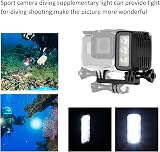 ASHATA 45M Waterproof LED Video Light Dimmable Underwater Fill Light for GoPro view 2