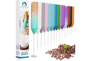 NEW ENGLAND STORIES Powerful Milk Frother Handheld Foam Maker, Mini Whisk Drink Mixer for Coffee, Cappuccino, Latte, Matcha, Hot Chocolate, No Stand, Meadow