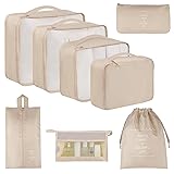Vercord 8 Set Travel Packing Cubes Luggage