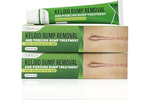 Tobcharm Keloid Bump Removal, Silicone Scar Gel For Keloid Scar Treatment, Acne Scar Treatment 2-pack (2×30g）