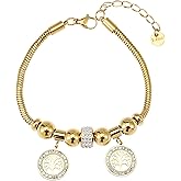 Sylph Evil Eye Bracelet for Women, Gold Tree of Life Adjustable Bracelet with Cubic Zirconia, Protection Jewelry for Everyday Wear