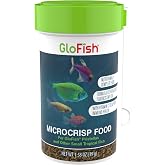 GloFish Microcrisp Food Nutritionally Complete Food for Small Tropical Fish, 1.38 Ounces