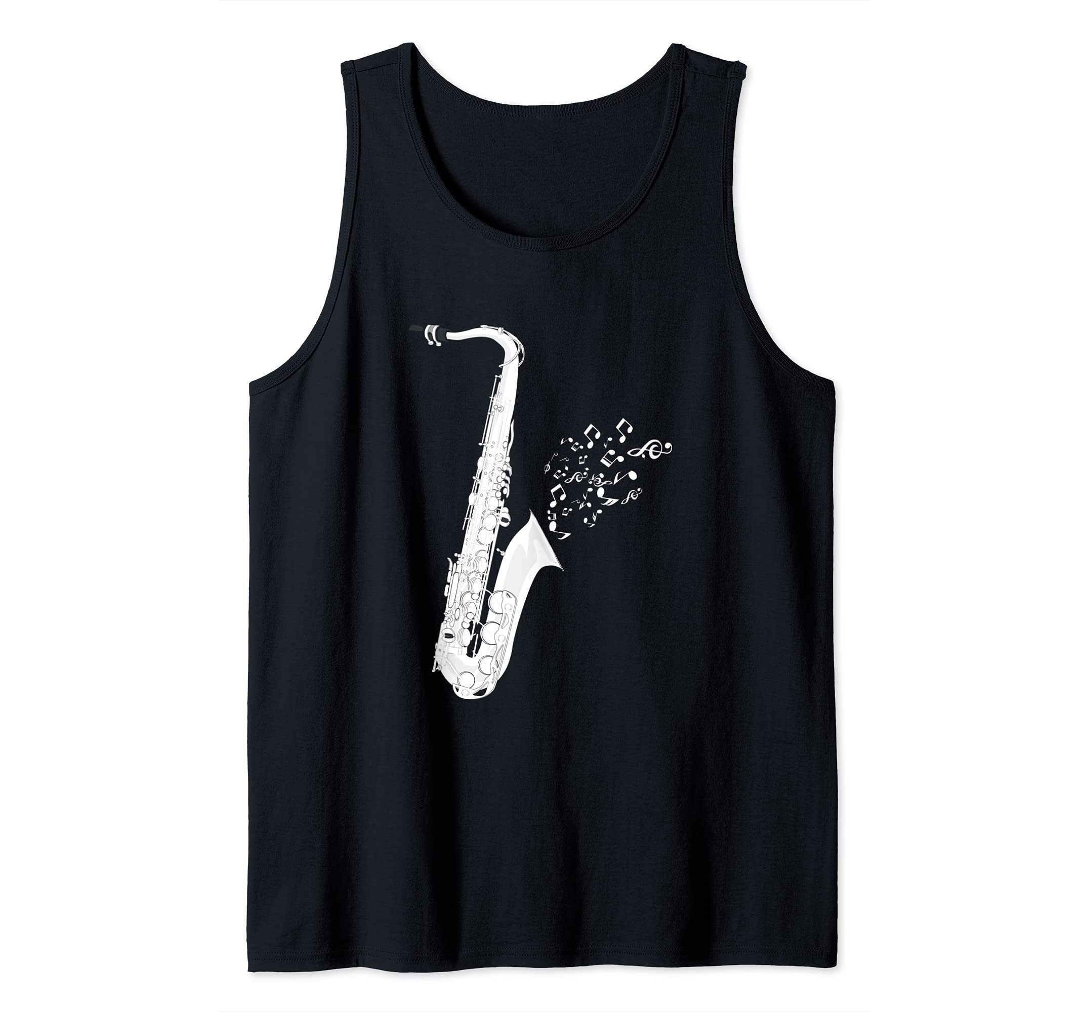 Musical Instrument Sax Player Saxophonist Jazz Saxophone Tank Top