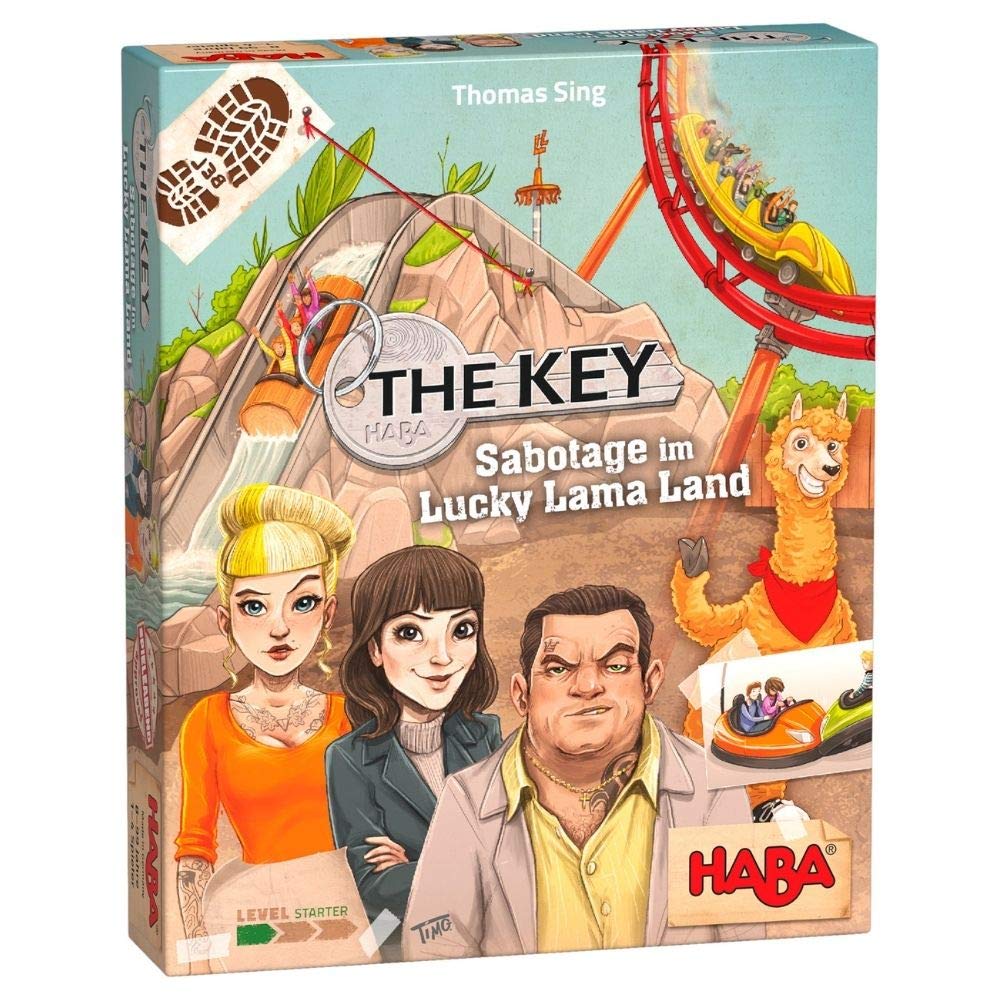 HABA 305940 The Key – Sabotage at Lucky Llama Land- An investigation game for ages 8+ (Made in Germany)