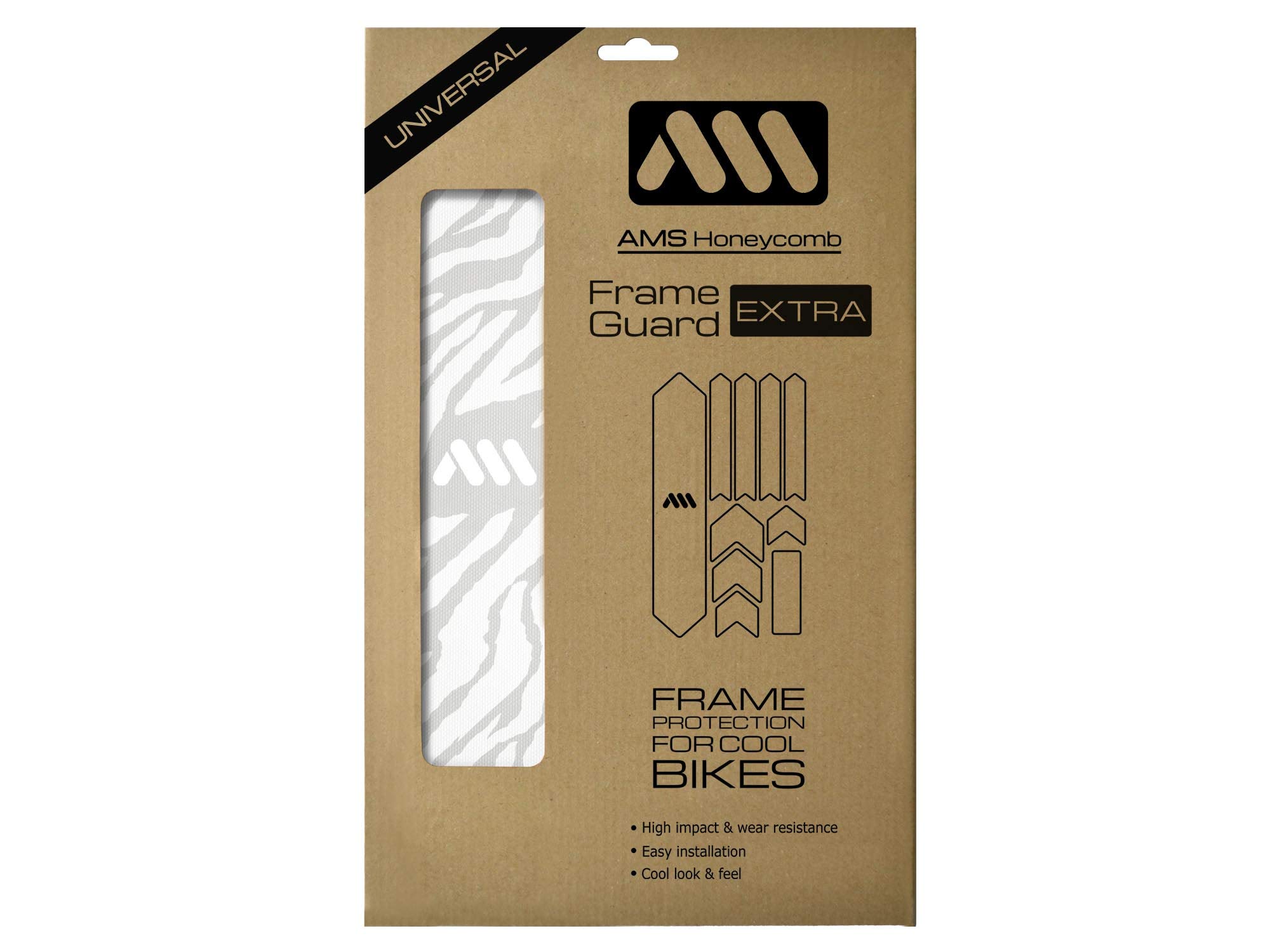 All Mountain Style Unisex's Frame Guard Extra, Zebra White