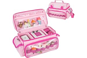 Carrying Case Compatible with Toniebox 2 &1 Starter Set,Cute Storage Bag for Tonies Figures Characters,Tonies Headphones & Ac