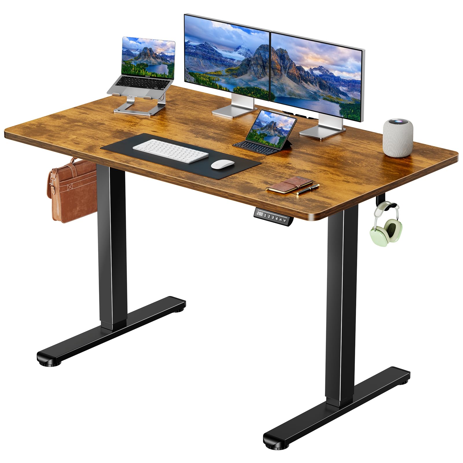Marsail Electric Standing Desk with One-Whole Piece