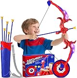 Toyokid Spider Bow and Arrow Set for Kids 3-12 Outdoor Indoor 5 Arrows view 1