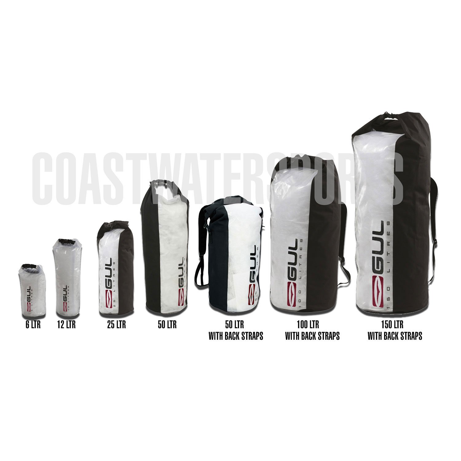 Gul Heavy Duty 100 Litre Dry Sailing Backpack Black Amazon.co.uk