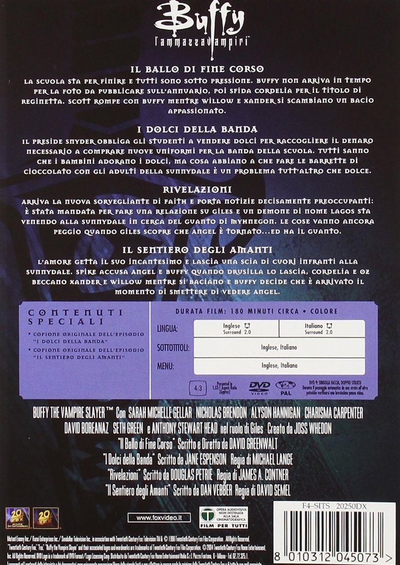 Amazoncom Buffyâ Season 03 02 It Import Movies Tv