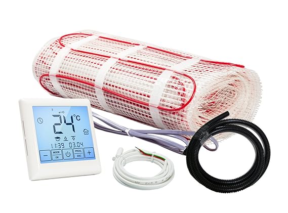 Komplett-Set elektrische Fußbodenheizung BZ-150 Touch (1.0 m² - 0.5 m x 2 m)