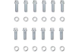 Mr. Gasket 12 Pt Intake Manifold Bolt Kit Sb Chev, Silver