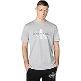 Calvin Klein Mens Monogram Logo Crewneck T-Shirt