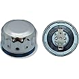Hydraulic Oil and Fuel Filler Metal Vent Breather Cap for Reservoir Tank (with Flange, Bayonet Lock, Chrome Plated, Tearproof Gasket)