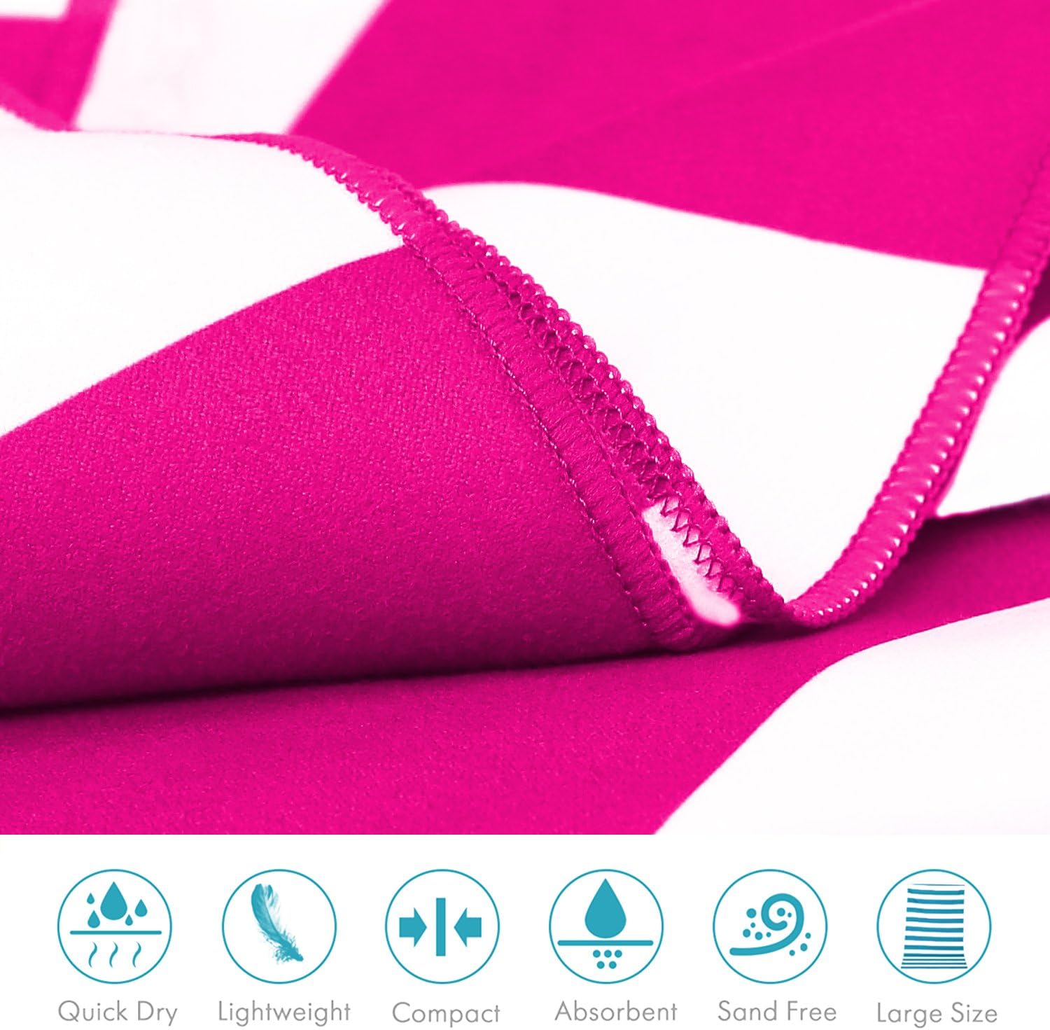 Your Choice Microfiber Towel Quick Dry Towel Set for Beach, Travel, Swim, Pool, Camping, Outdoors and Sports Towel - Lightweight, Compact and Sand Free (Extra Large XL 67x35, Large 60x30) : Sports & Outdoors