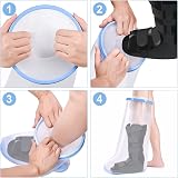 Fasola XL Leg Cast Cover Shower Protector - Non-Slip Waterproof Bag view 5