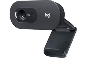 Logitech C505 Webcam 720p HD webcam with long-range mic (Renewed)