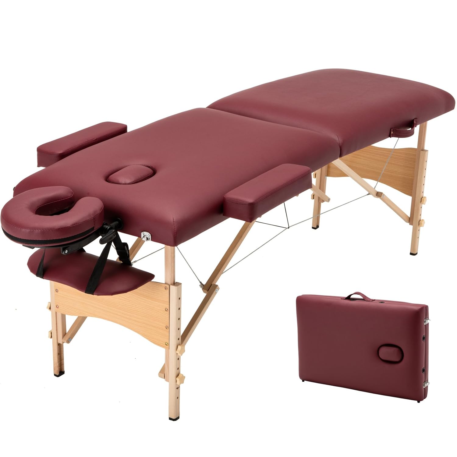 Uenjoy Folding Massage Table 84'' Professional Massage Bed