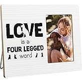 YYLYMX Dog Mom Gifts for Women, Pet Memorial Picture Frame, Love Is a Four Legged Word, 4x6 Inch Photo