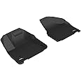 3D MAXpider Custom Fit KAGU Floor Mat (BLACK) Compatible with CHRYSLER PACIFICA/VOYAGER 2017-2023 - Front Row