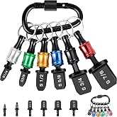 Aoebwpwi 12PCS Swage Tool HVAC Repairing Set with Bit Holder, Air Conditioner Copper Tube Expander Swaging Tool Drill Bit Copper Pipe Swage, 1/4'', 3/8'',1/2'',5/8'',3/4'',7/8'' Bits Set (12PCS)