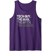 Mens Tech Guy The Man Myth Legend Tank Top
