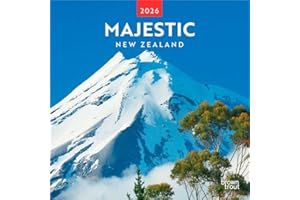 Majestic New Zealand | 2026 12 x 24 Inch (Hanging) Monthly Square Wall Calendar | BrownTrout | Travel Scenic Oceania Photogra