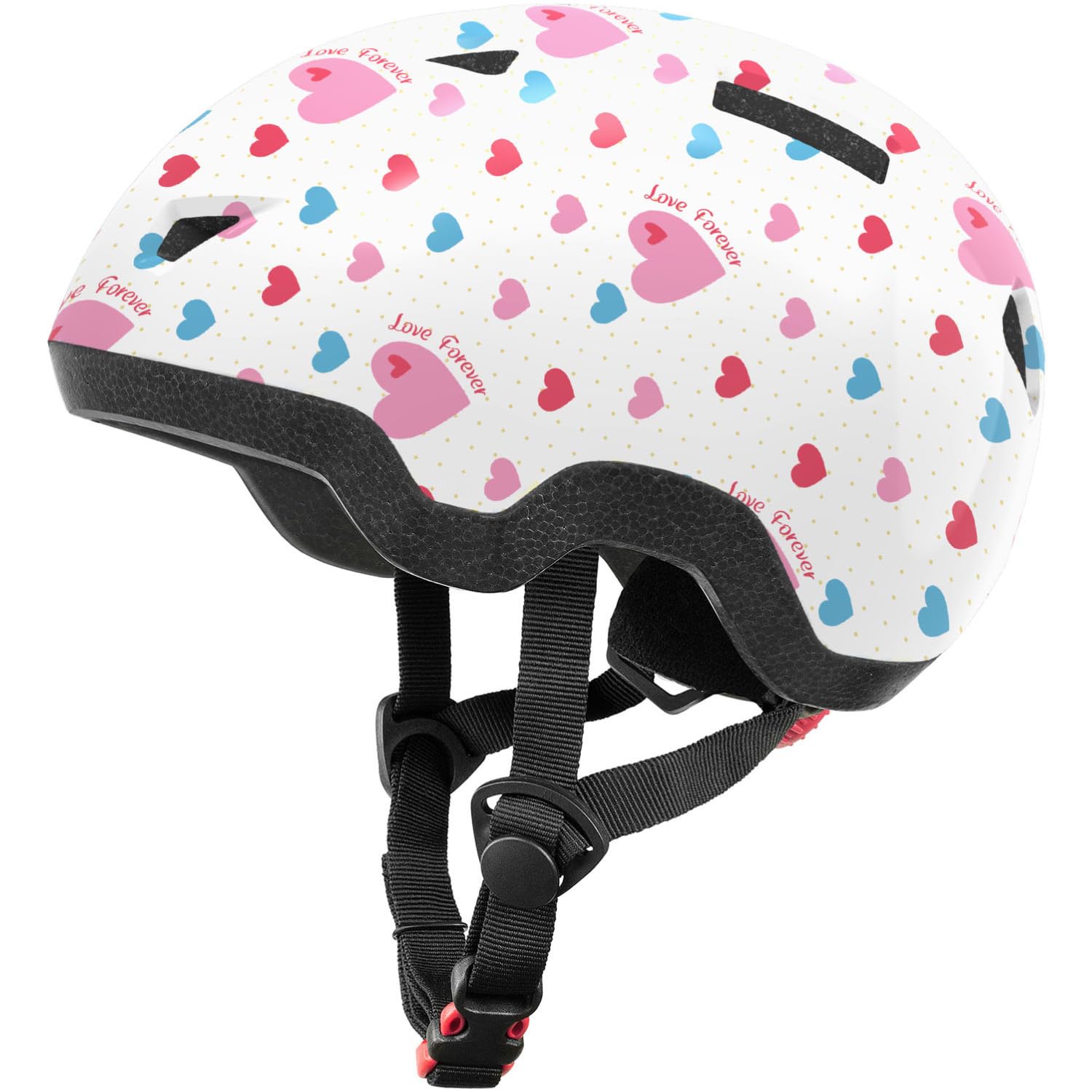 Photo 1 of (XS) Toddler Bike Helmet, Adjustable Kids Helmets from Infant/Toddler/Baby to Children Girls and Boys, Age 0-2/1-2 Years Old(Love,XS)