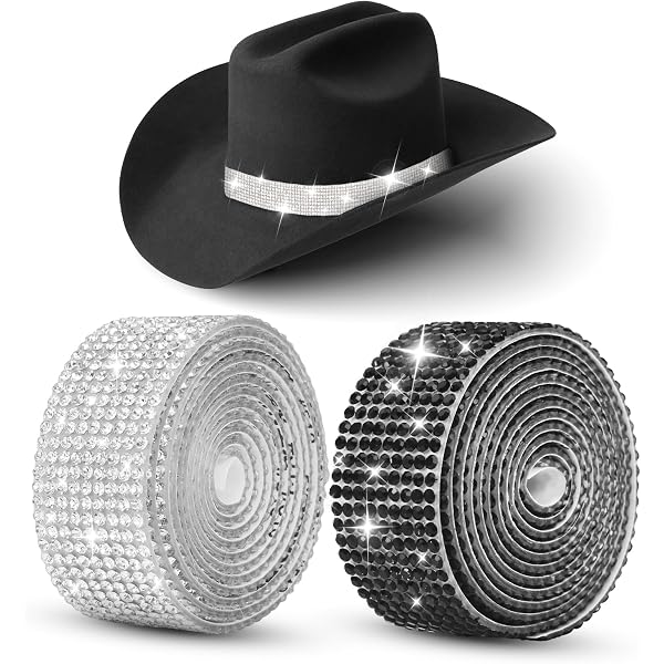 XunYee 8er-Set Strass-Hutbänder – Verstellbar, Western-Style Mit Glitzer Für Cowboyhüte & Mehr