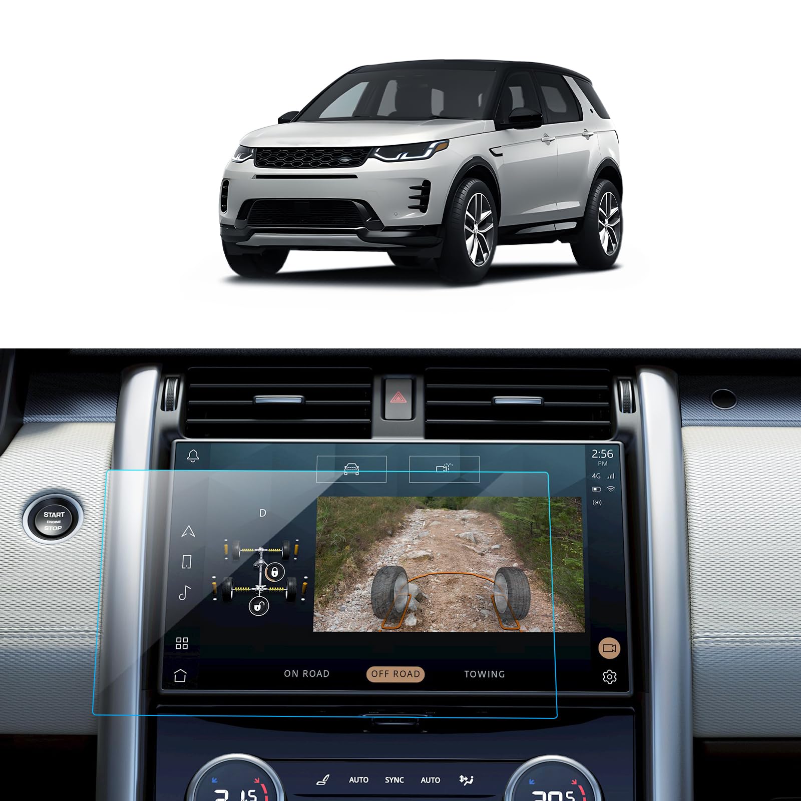 Photo 1 of LANTU Car Screen Protector for Land Rover Discovery S/Dynamic SE/Metropolitan Edition 2021 2022 2023 2024 Accessories Navigation Touchscreen Protector Film Tempered Glass HD Clear Anti-Glare 11.4''