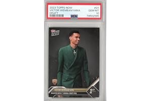 HOFSM.COM HALL OF FAME SPORTS MEMORABILIA Graded 2023 Topps Now Victor Wembanyama #D1 Draft Rookie RC Basketball Card PSA 10 Gem Mint
