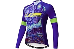 WEIMOSTAR Women's Cycling Jersey Long Sleeve Bike Jacket Biking Shirt Bicycle Clothing