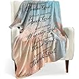 BOOPBEEP Healing Throw Blanket with Inspirational Thoughts and Prayers- Religious Soft Blankets and Throws 40x50 Inch Perfect Caring Gift for Women Men