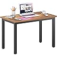 DlandHome 31.5 Inches Small Computer Desk for Home Office Table Writing Table for Small Spaces Study Table Laptop Desk (Retro)