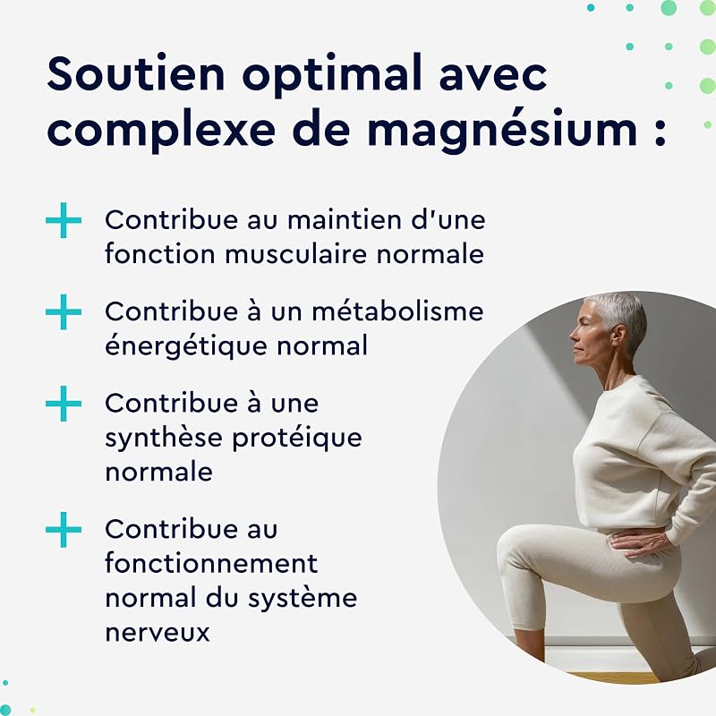 Complexe de magnésium en poudre 600g - Bisglycinate, citrate & malate hautement dosé - Solubilité rapide - Pour les muscles, les nerfs & l'équilibre électrolytique* - Goût citron - 100% pur — photo 3 sur 8