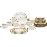 Noritake Crestwood Gold 50-Piece Set, Service for 8 in White