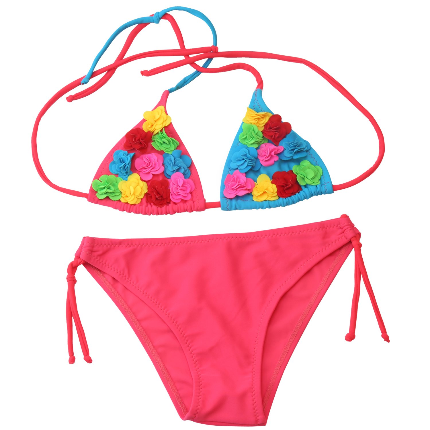 OTOO Girls Swimsuit for Kids,Baby 2 Pieces Bikini Bathing Suit