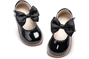 PHIRAMIN Toddler Girl Mary Jane Dress Oxford Shoes-Little Girl School Uniform Shoes for Wedding Party