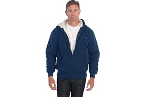 Gioberti Men's Soft Heavyweight Sherpa Lined Fleece Hoodie Jacket