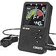 Metronome Tuner, Rechargeable 3 In 1 Digital Metronome with Vocal Count, Tone Generator Tuners for Guitar, Bass, Violin, Ukulele, Chromatic, Clarinet, Trumpet, Flute, All Instruments, Black by LEKATO