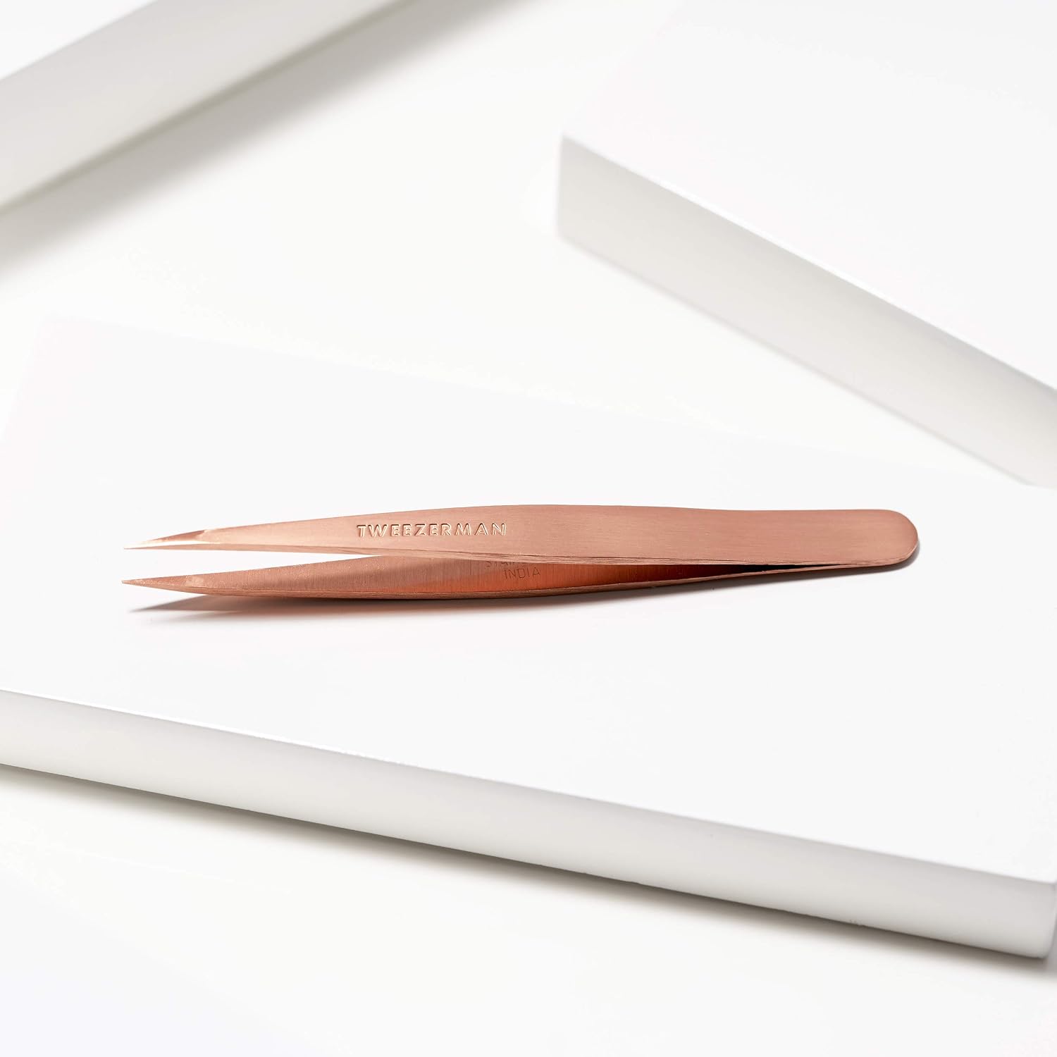Tweezerman Rose Gold Point Tweezer, Amazon Exclusive Pointed Tweezer Ideal for Facial Hair Removal Ingrown Hair - Image 5