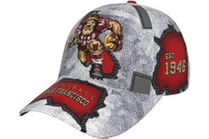 YAJIXAZ Classic City Silhouette Baseball Cap 3D Print Joinery Adjustable Snapback Hat Game Day for Men Women Fans Gift