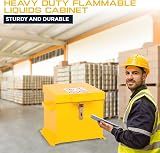 Horison Industries COSHH Cabinet Fire Proof Flammable Storage 430x415x365mm view 6