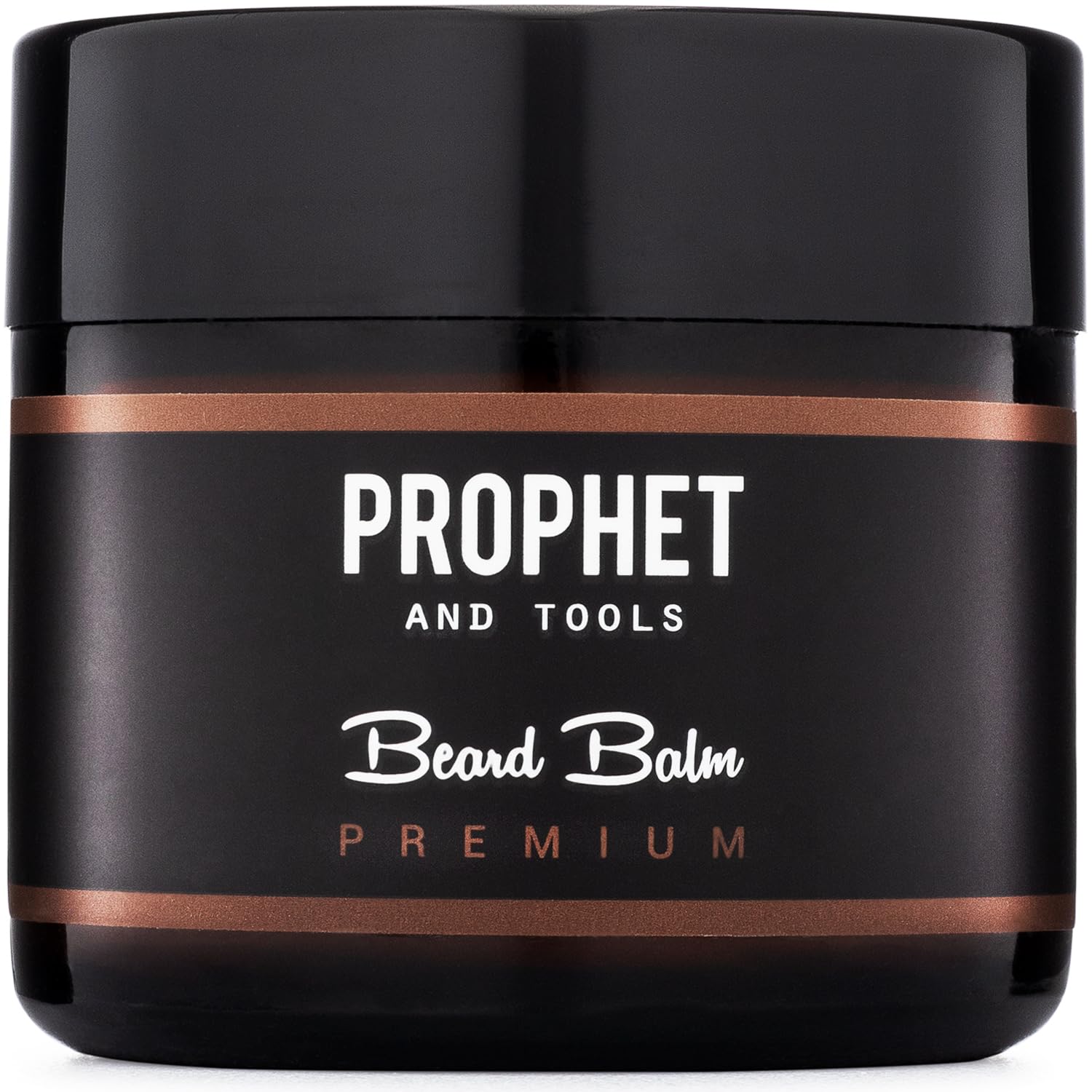 Prophet and Tools Organic Beard Balm - 12hr Hold for Styling, Thicker Beard Appearance, Moisturizing & Anti-Itch, Reduces Flaking, Suitable for All Hair Colors & Types - 60g